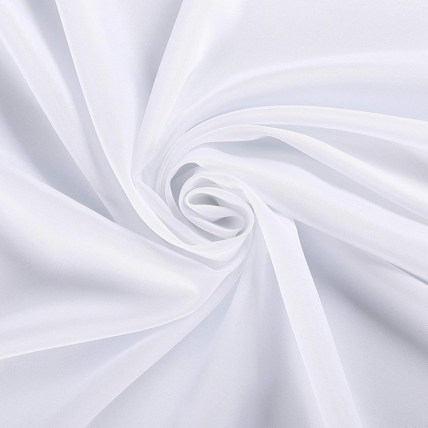 Ascoza 2pack 90 Inch White Round Tablecloth in Polyester Fabric for Wedding/Banquet/Restaurant/Parties