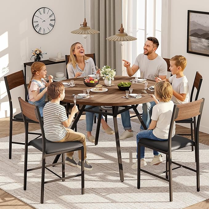 Pamapic 47'' Round Dining Table Set - Image 3