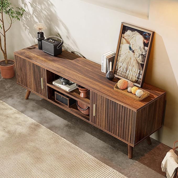 SUPERJARE TV Stand for 55 Inch TV, Entertainment Center - Image 8