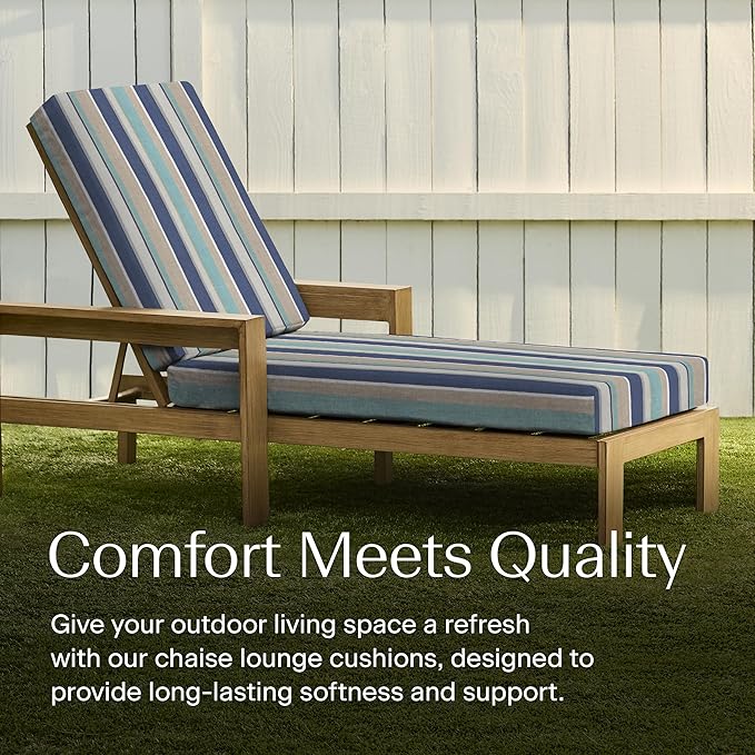 Honeycomb Outdoor Chaise Lounge Cushion - Image 3