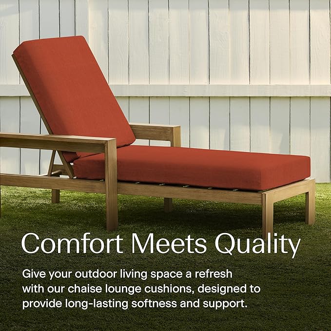 Honeycomb Outdoor Chaise Lounge Cushion - Image 3