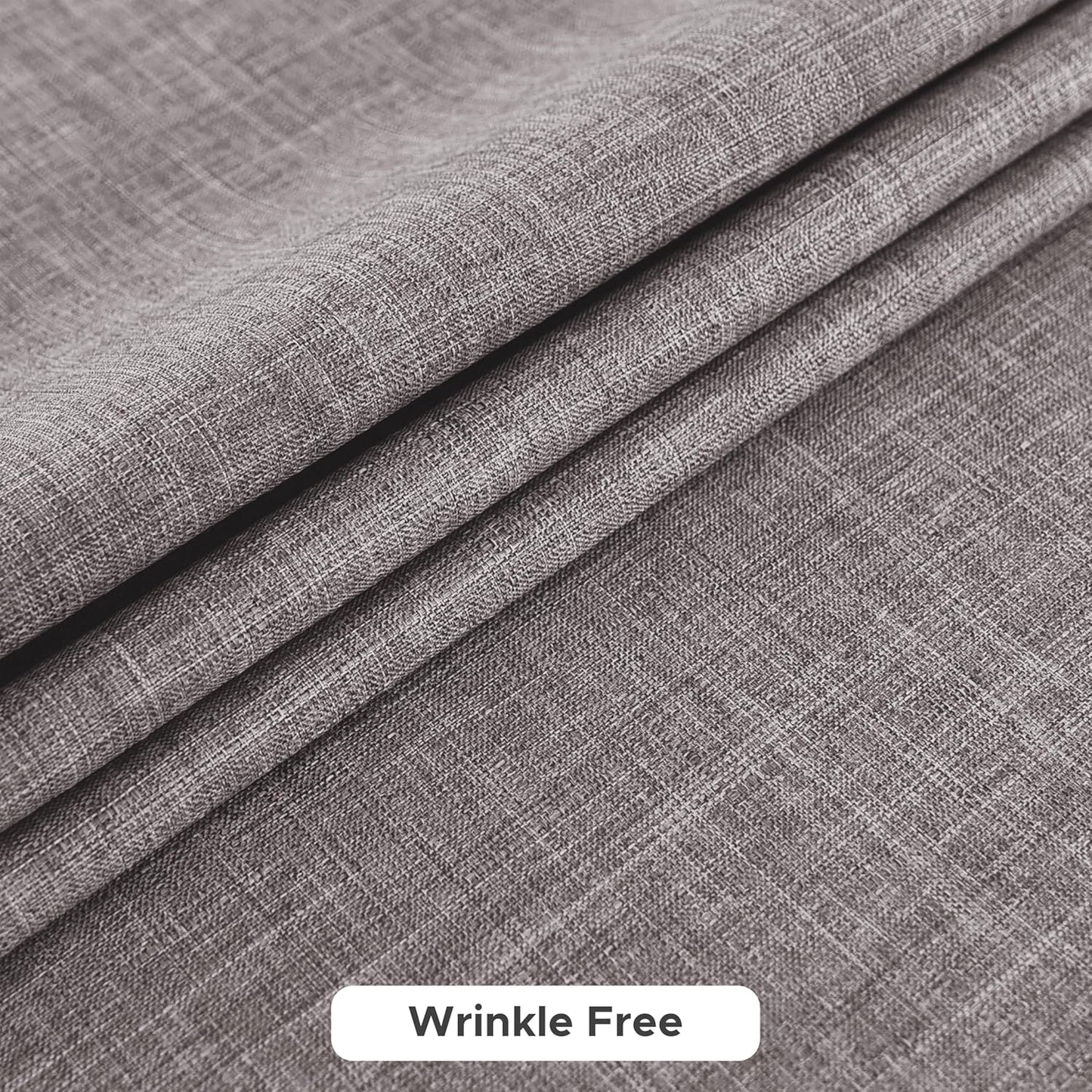 Fitable Faux Linen Tablecloths for Rectangle Tables: Water & Stain Resistant Farmhouse Table Cloth, Washable Burlap Textured Table Covers for Kitchen Dining Party(2 Pack, 60x84 Inch, Stone)