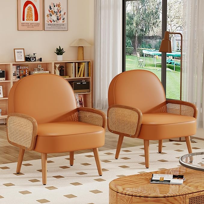 Aklaus Mid Century Modern Accent Chair Armchair - Image 8