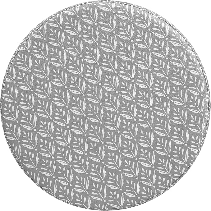 HomePop Upholstered Round Storage Ottoman|Homepop Home Décor|Upholstered Round - Image 9