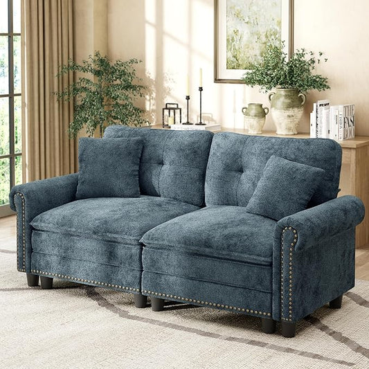 HERA'S HOUSE 73.2" Mid-Century Modern Loveseat, Oversized Sectional Couch by HERASHOUSE