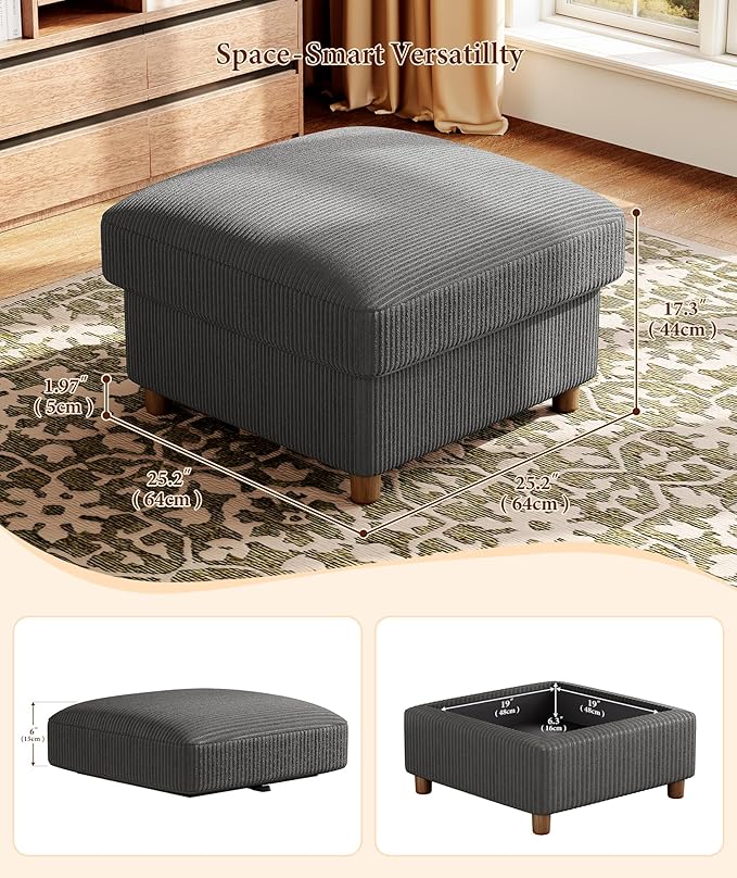 Kidirect 87in U Shaped Couch, Modular Sofa No Tool Assembly, Comfy Sectional - Image 6