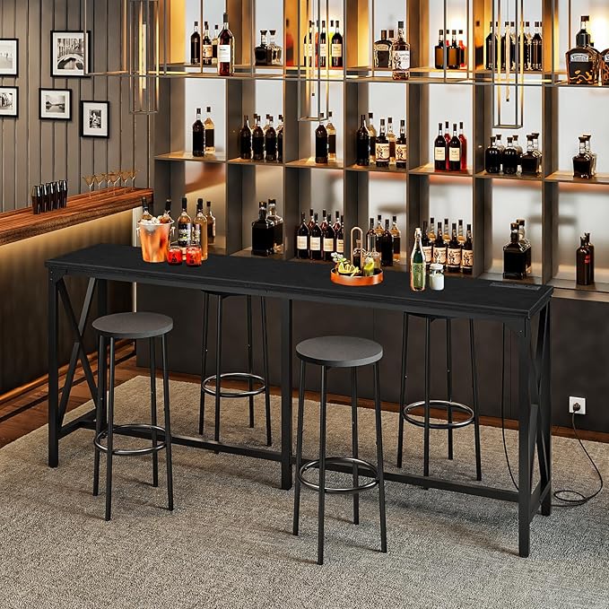 CHOEZON 70.9'' Bar Table, Kitchen Dining Table - Image 3