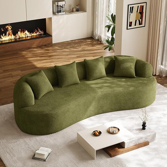 Oversized Sectional Sofa for Living Room, Modern Luxury Plush Chenille 4-Seater by DAMAIFROMFURNITURE