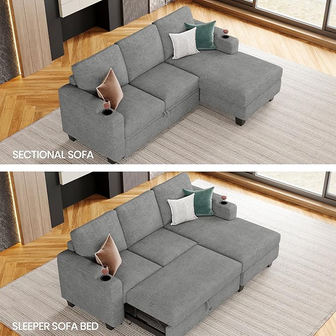 Belffin Sectional Sleeper Sofa - Image 7