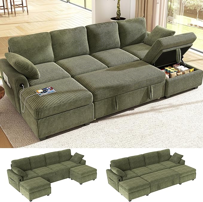 Ihanherry 6-Seater Large Sectional Sofa Bed by iHanHerry