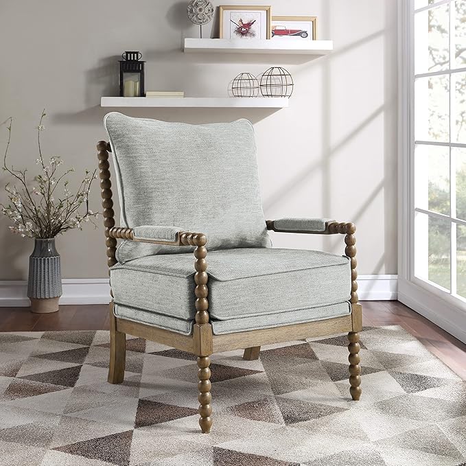 OSP Home Furnishings Fletcher Spindle Accent Chair - Image 2