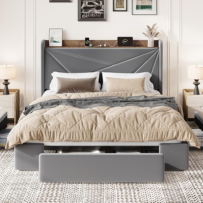 SHA CERLIN Queen Bed Frame - Image 3