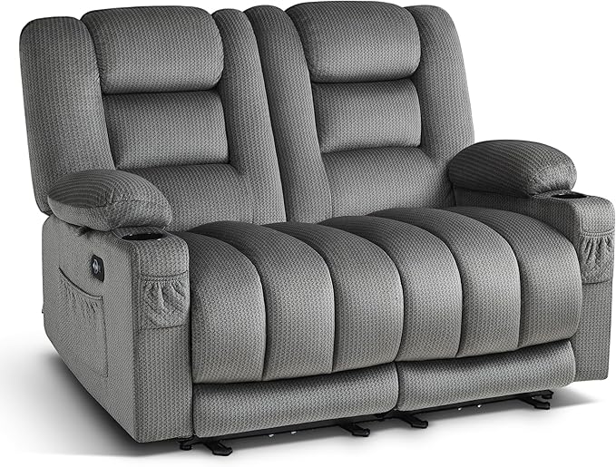 MCombo 55.9" Zero Gravity Power Loveseat Recliner by MCombo