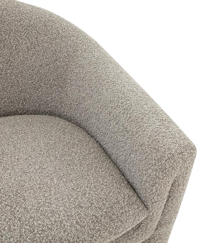 SAFAVIEH Couture Collection Laylette Light Grey Boucle Accent Chair - Image 4
