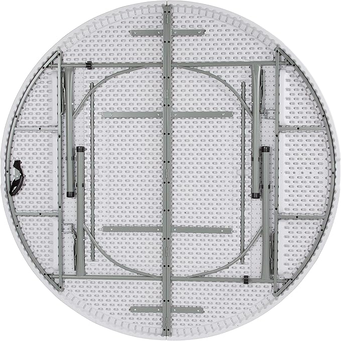 Flash Furniture Stonewall 6' Round Plastic Folding Event Table - Image 6