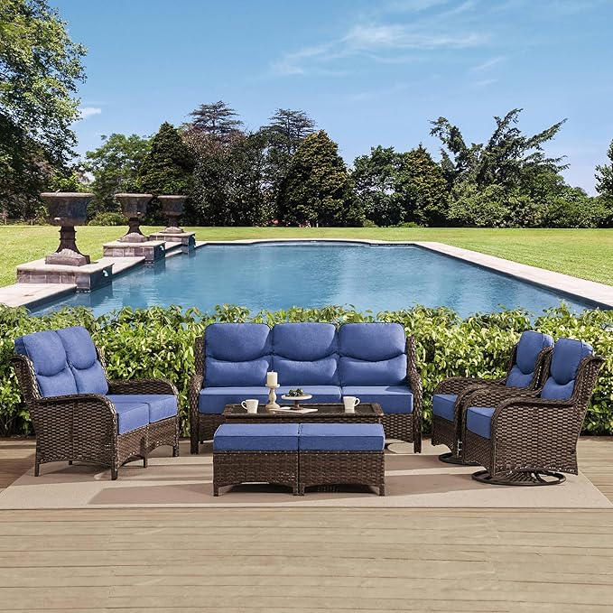 HILLGA Luxury High Back Patio Furniture Set - Image 7