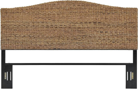 Crosley Furniture Serena Handwoven Natural Fiber Rattan Bed Headboard, Banana by CrosleyFurniture