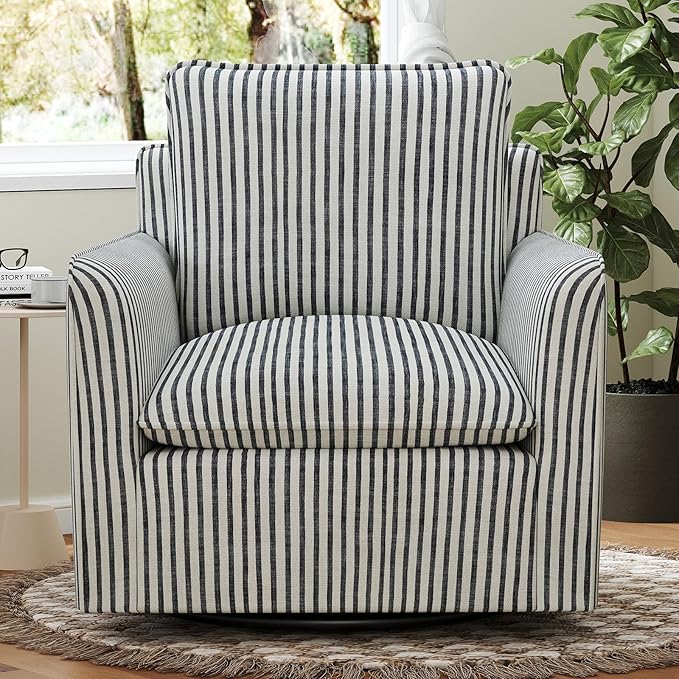 INZOY Swivel Accent Square Chair - Image 8