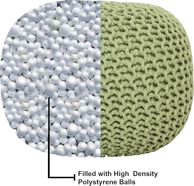 REDEARTH · Round Pouf Foot Stool Ottoman - Image 8