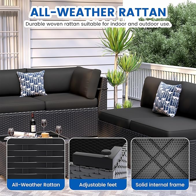 8 Piece Patio Furniture Set - Image 5