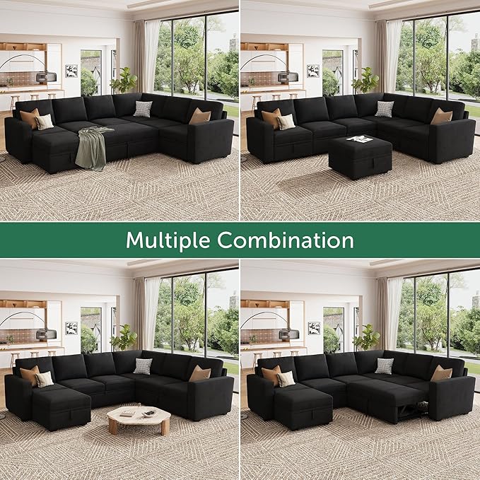 HONBAY Modular Sectional Sleeper Sofa - Image 6