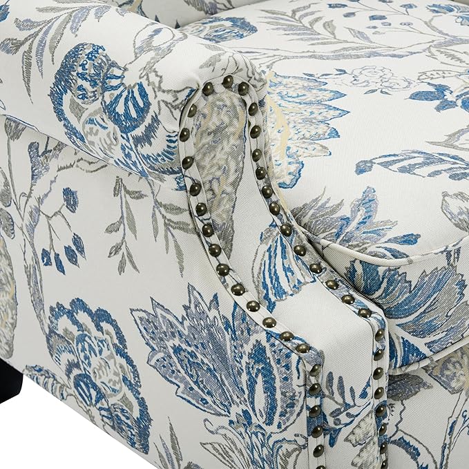 Pia Ricco High Back Floral Accent Chair - Image 5