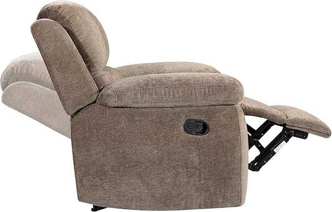 Betsy Furniture Modern Fabric Recliner Sofa Set, Loveseat w/Console, Recliner - Image 6