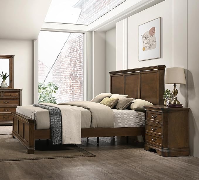 Roundhill Furniture Maderne 3-Piece Bedroom Set - Image 3