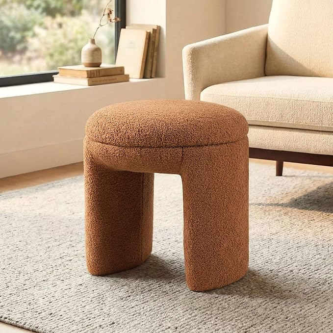 Furniture of America Rami Modern 18-inch Solid Wood Upholstered Ottoman by FurnitureofAmerica