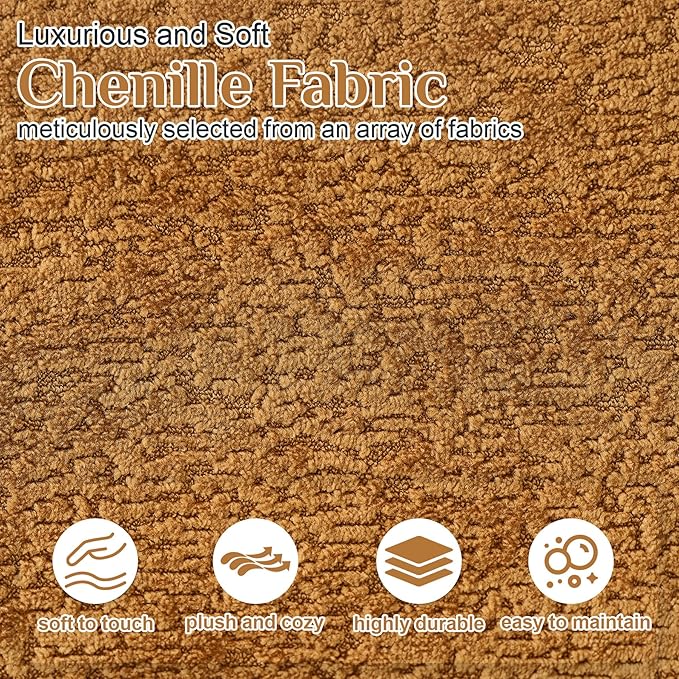 68.5" Loveseat Sofa for Living Room, Modern Luxury Plush Chenille Extra Deep - Image 4
