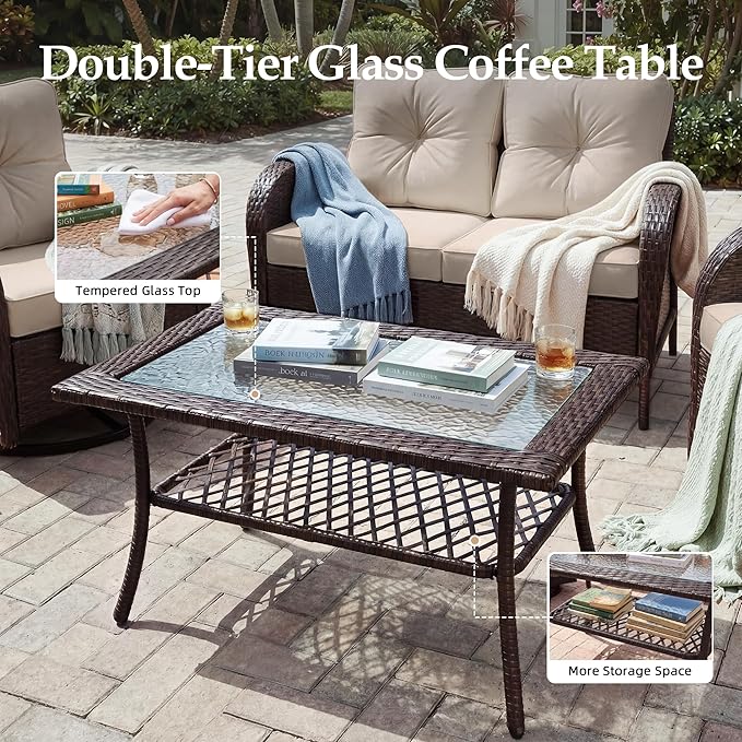 UPHA 7 Pieces Patio Furniture Set - Image 8