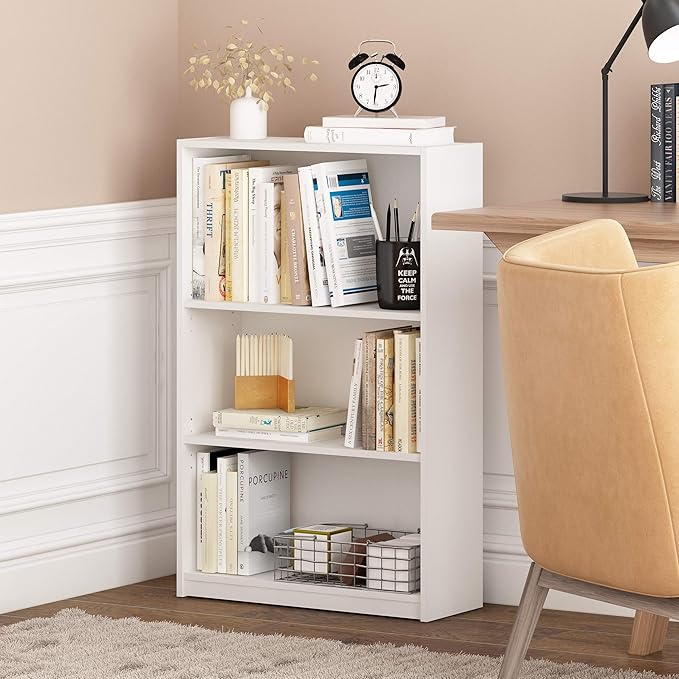 Furinno Jaya Book Shelf, 3-Tier Bookshelf, Bookcase - Image 2