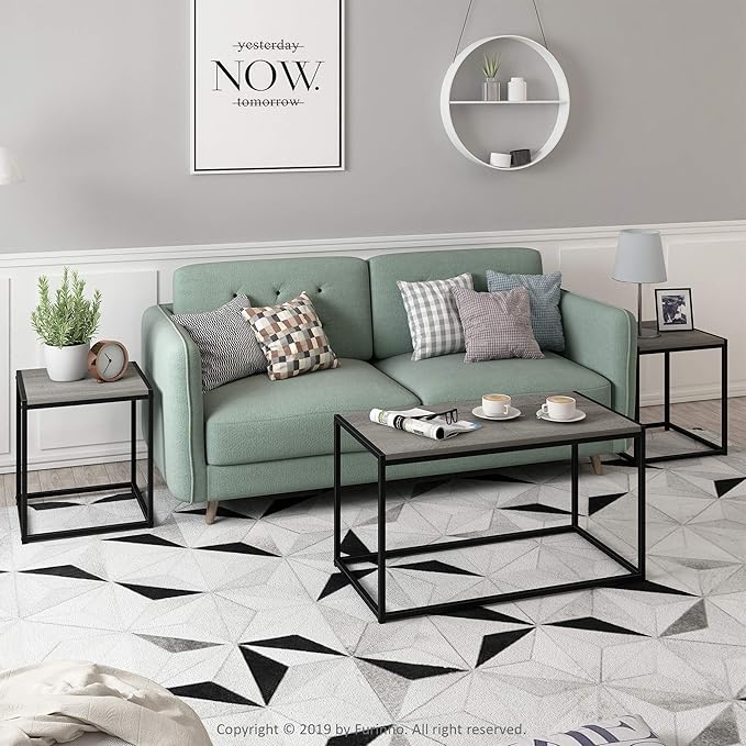 Furinno Camus Modern Living Room Coffee Table - Image 2