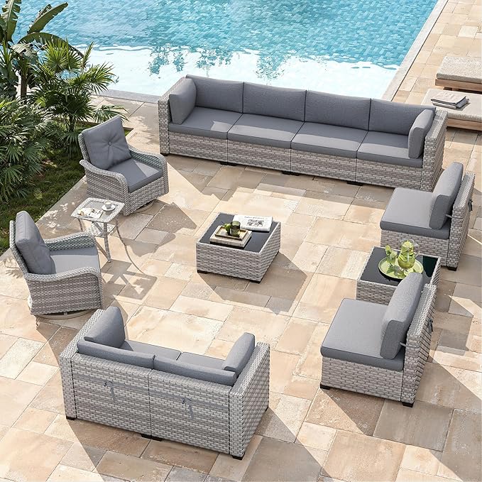 10-Seat Modern Patio Furniture Set - Image 2