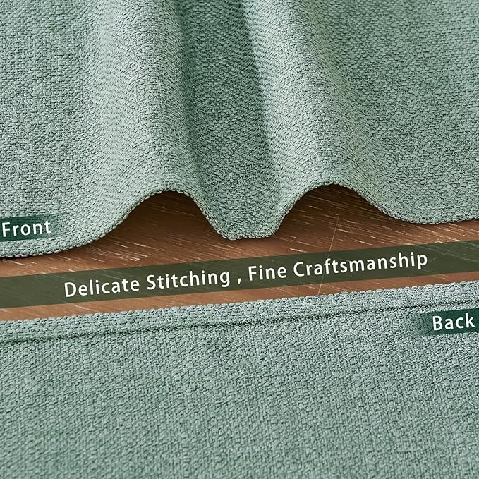 BALCONY & FALCON Placemats Set of 6 Faux Linen Cloth Place Mats Washable - Image 4