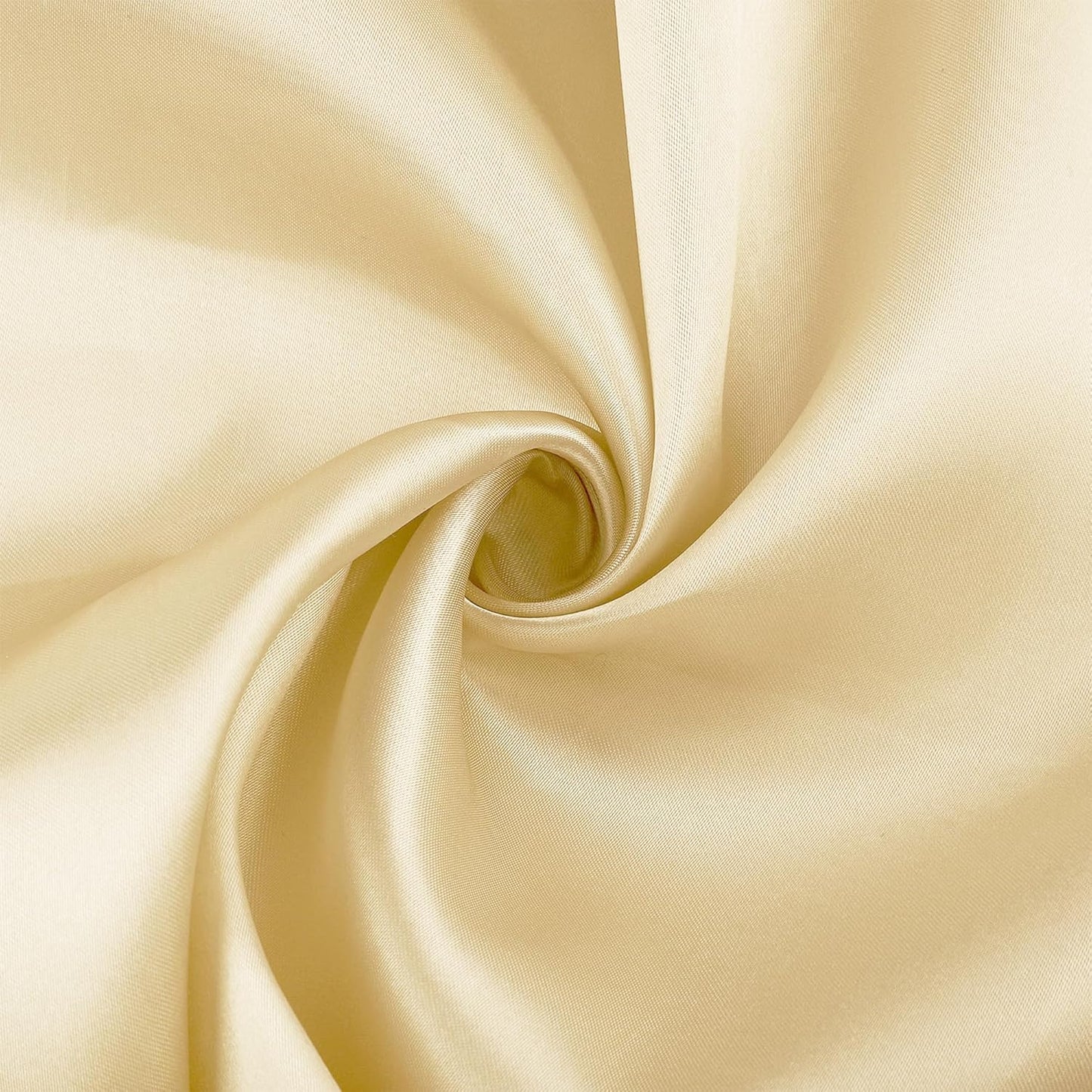 Aneco 12 Pieces Satin Napkins Soft Dinner Napkins Square Weddings Table Napkin 17 x 17 Inches for Restaurant Weddings Party Dinner Decoration (Champagne)