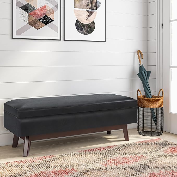 SIMPLIHOME Owen Rectangular Storage Ottoman - Image 2
