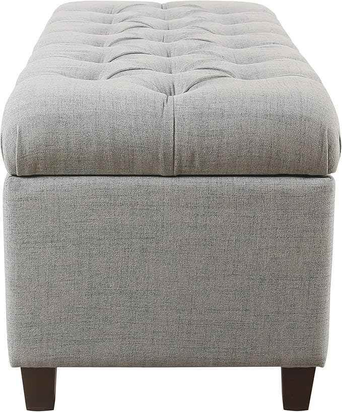 Homepop Home Decor Tufted Ainsley Button Storage Ottoman Bench - Image 12