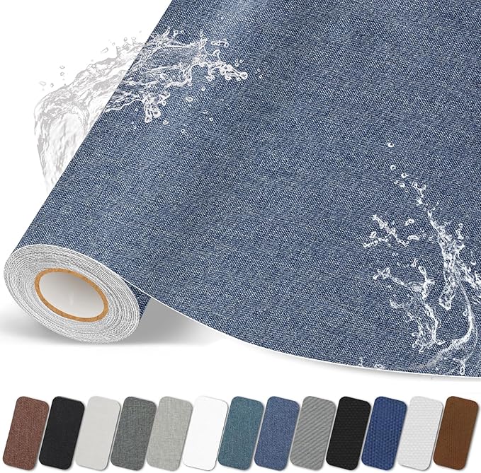 Fabric Repair Patches, 17X79 inch Linen Self-Adhesive Fabric Repair Tape by CanvasRepairPatch