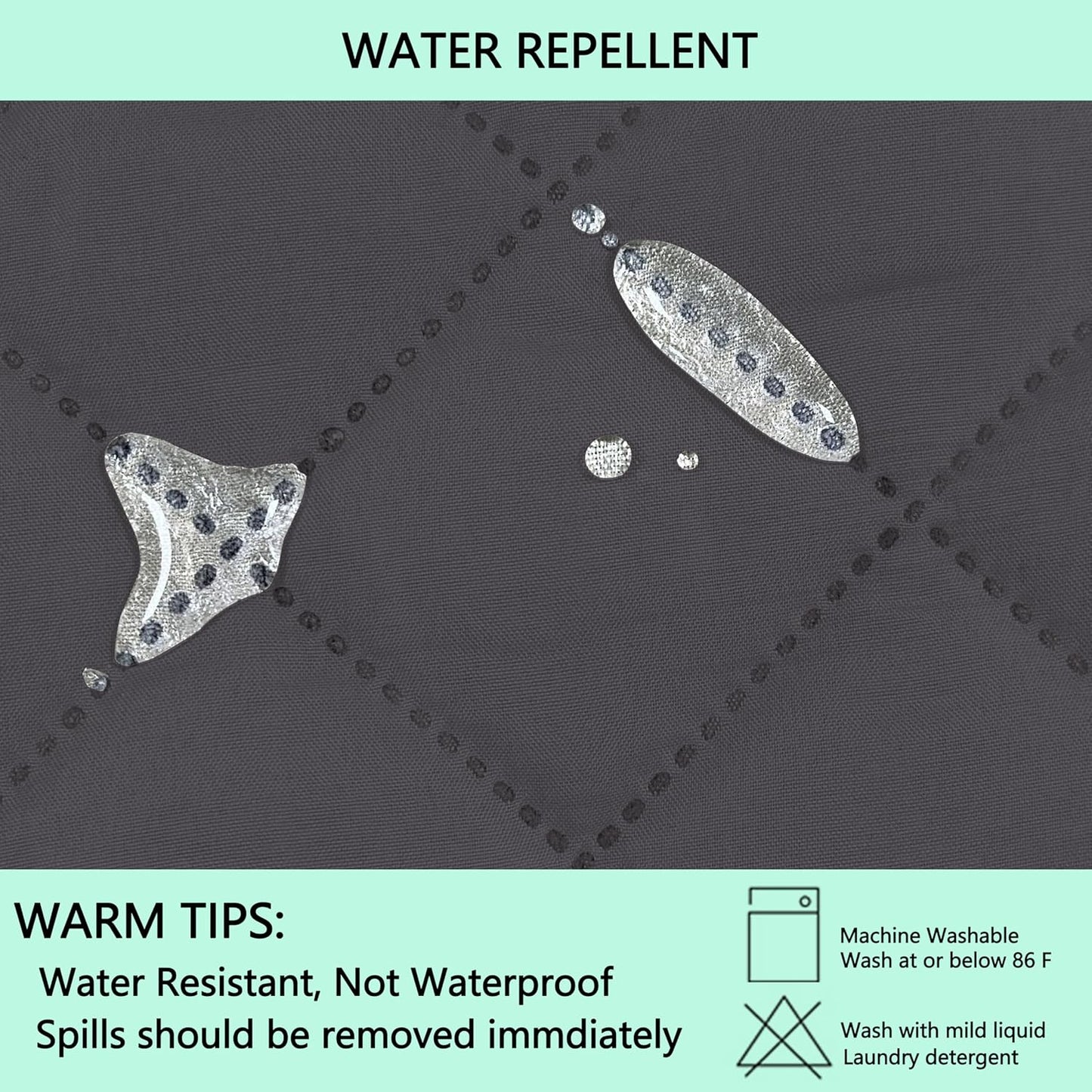 Reversible 4 Seater Sofa Cover 91 Inch Large Couch Cover Furniture Protector(Sofa XX-Large,Dark Grey/Dark Grey)