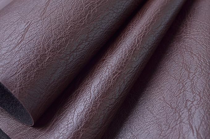 Wento Thick 2 Yard Faux Leather Fabric Soft Skin Grain PU Leather - Image 2