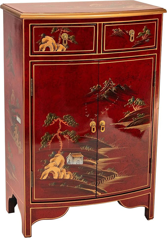 Red Lantern Artisan Crafted Lacquer Storage Cabinet by RedLantern