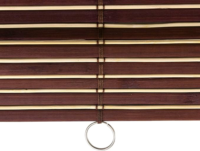 Red Lantern Bamboo Cordless Window Shade - Image 8
