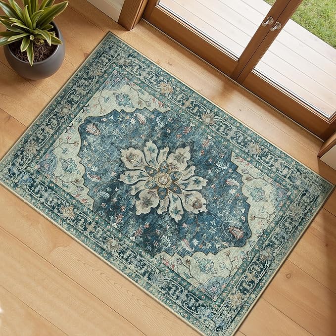 RELEANY Area Rugs 2'x3' Kitchen Rugs Entry Rug Small Rugs by RELEANY