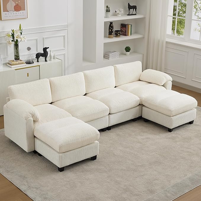 114'' U-Shaped Sectional Couch by HATPPTO