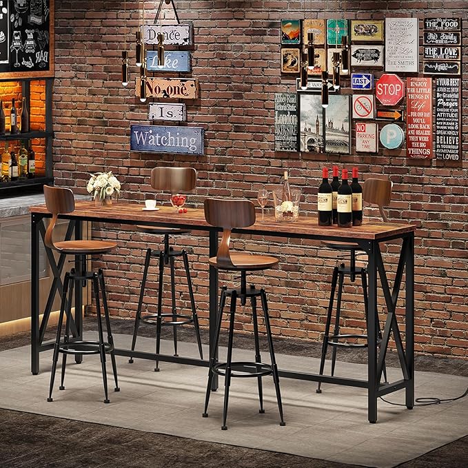 CHOEZON 70.9'' Bar Table, Kitchen Dining Table - Image 3