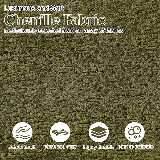 68.5" Loveseat Sofa for Living Room, Modern Luxury Plush Chenille Extra Deep - Image 4