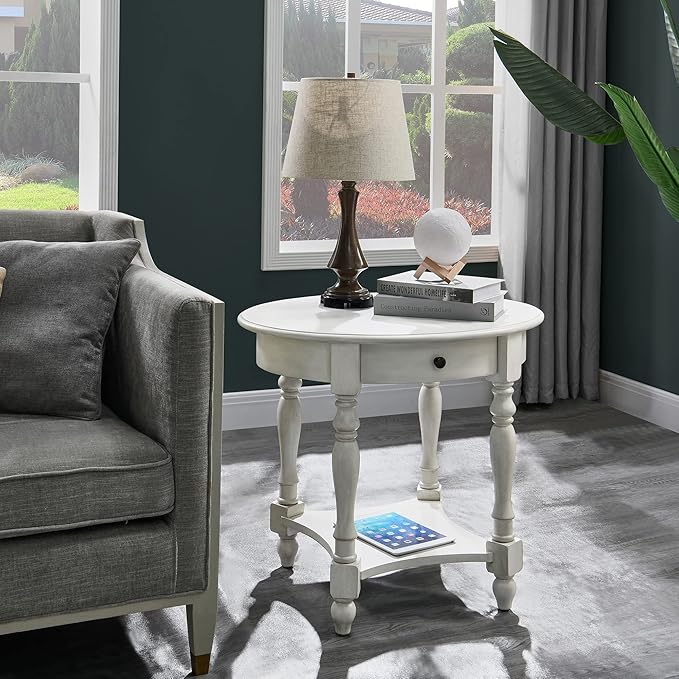 LEEMTORIG Oval Round End Table - Image 5