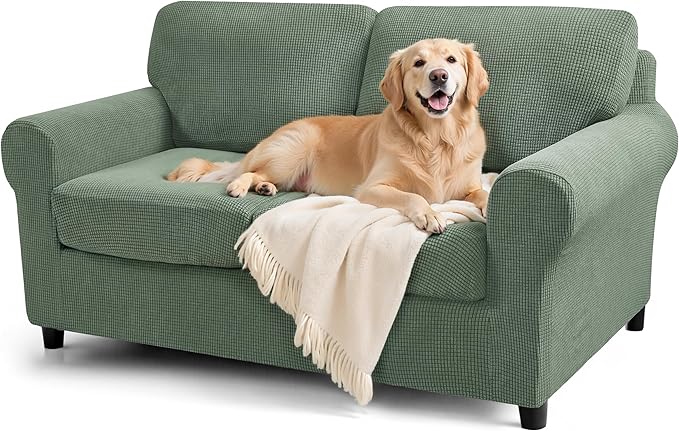 SUBRTEX 5 Pieces Stretch Sofa Slipcover Sets Couch Cover Sets Backrest Cushion by Subrtex