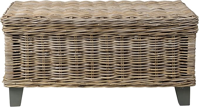 East at Main Woven Rattan Storage Coffee Table - Image 5